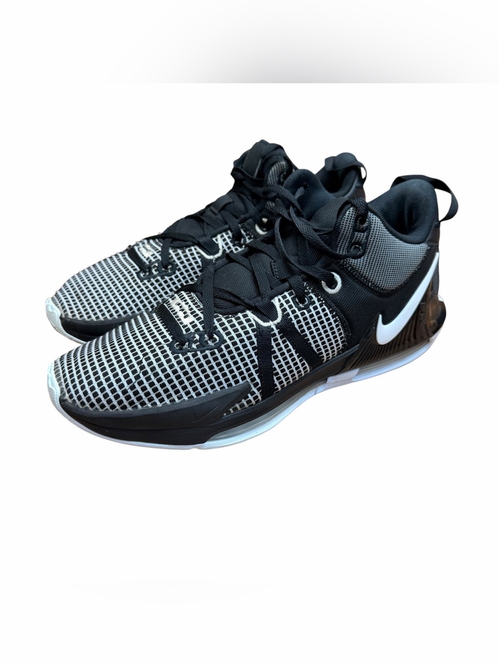 Nike LeBron Witness 7 TB men size 14 Black & White Training Sneakers